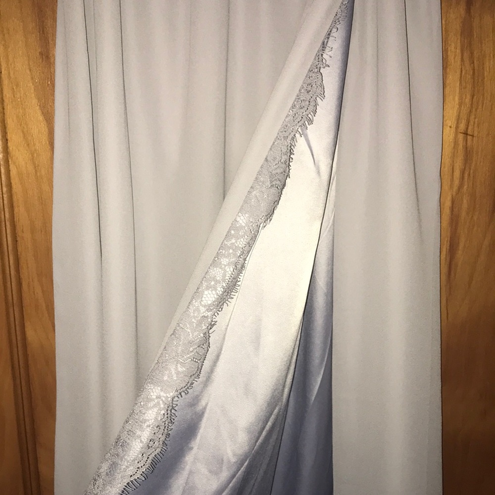 Long silk skirt